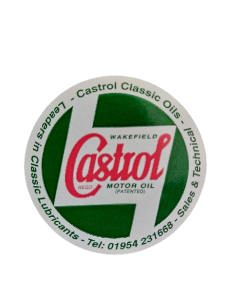 Castrol Classic Aufkleber rund, 4,5 cm