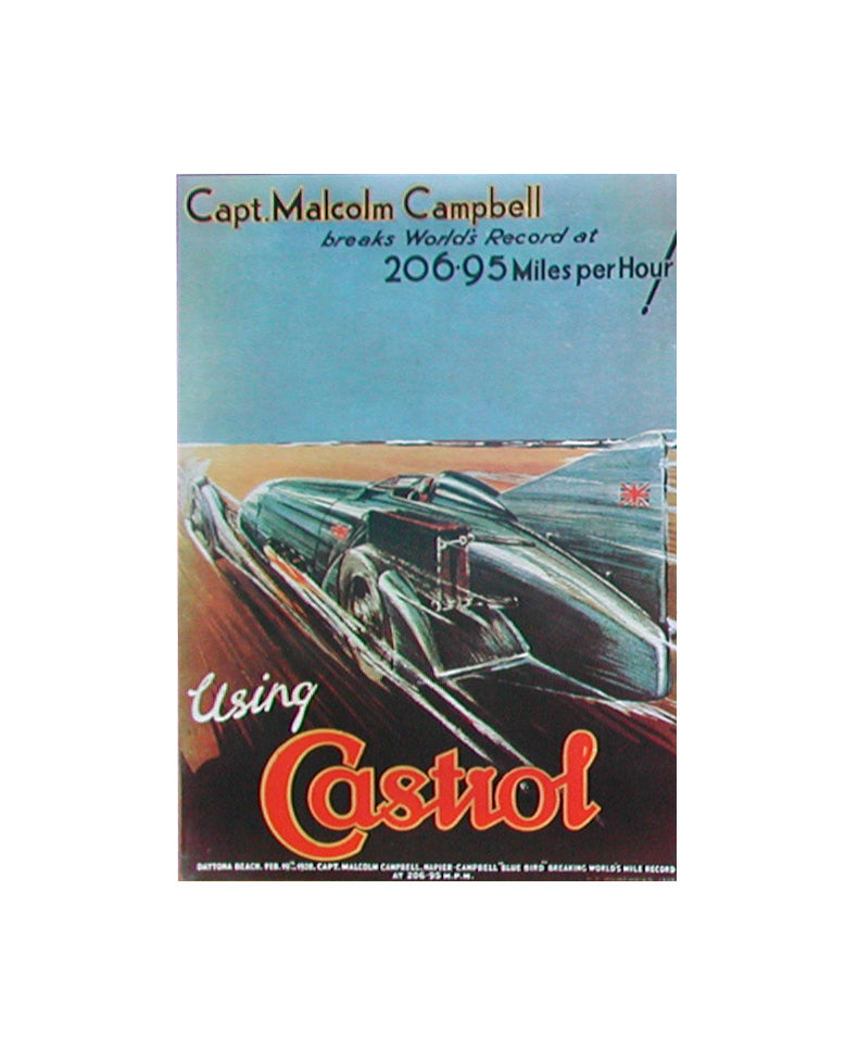 Castrol Classic Poster Malcom Campbell