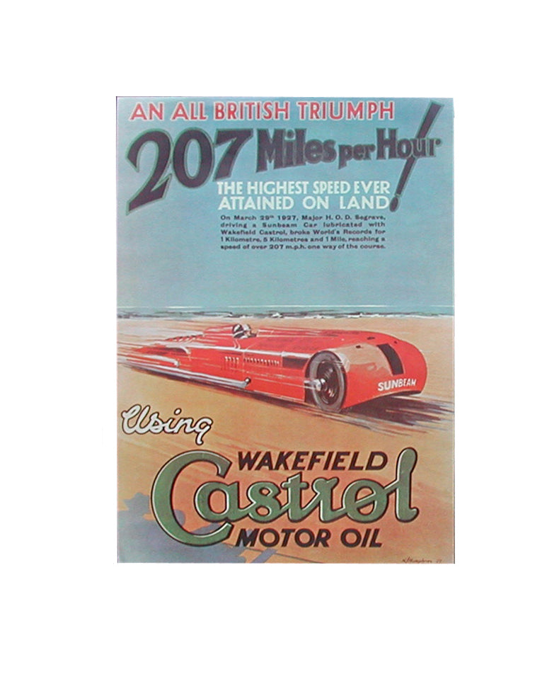 Castrol Classic Poster An All British Triumph