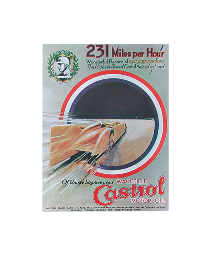 Castrol Classic Poster 231 Miles per Hour